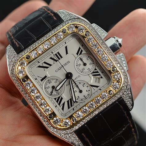 cartier watch gold price|cartier gold watch with diamonds.